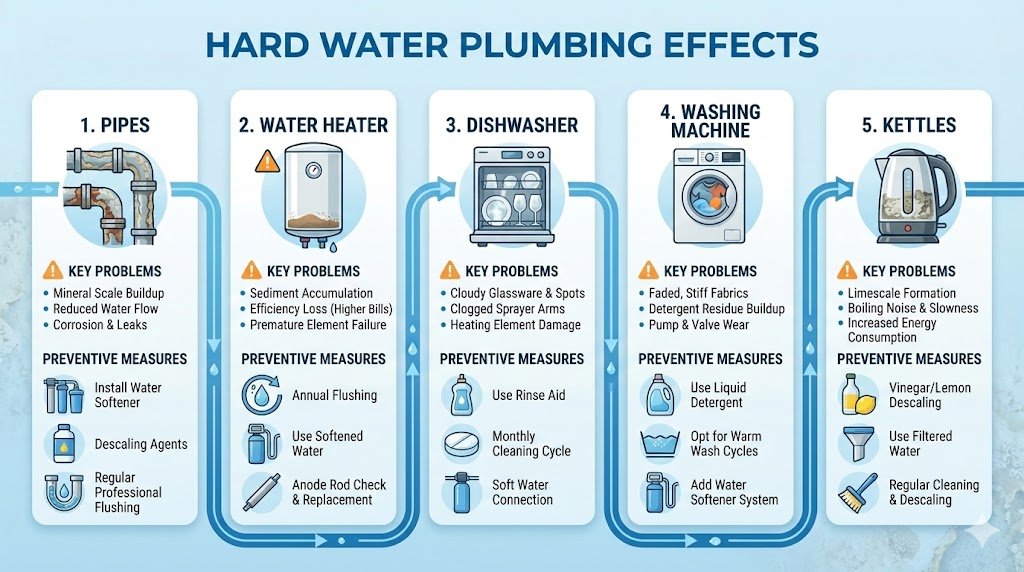 How Hard Water Affects Your Plumbing System and Appliances