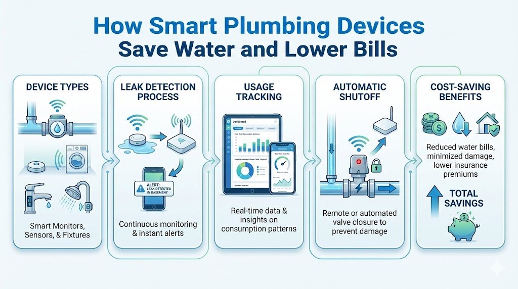 How Smart Plumbing Devices Save Water and Lower Bills